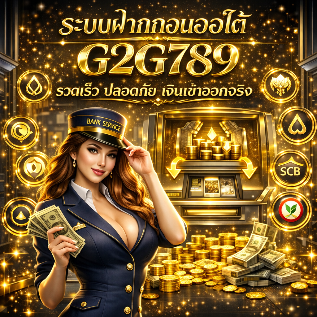 ระบบฝากถอนออโต้ G2G789 รวดเร็ว ปลอดภัย